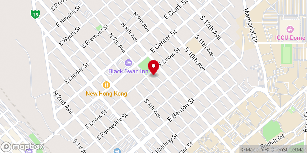 Map showing location of Mountain Valley Baptist Church