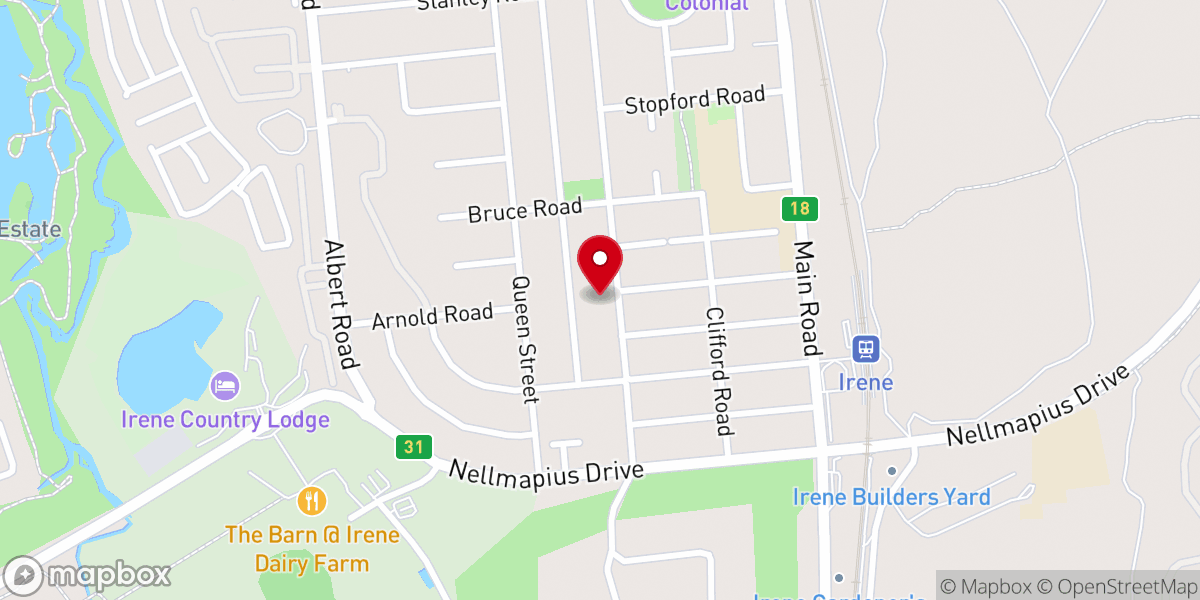Map showing location of St Martin's Anglican Church In the Field