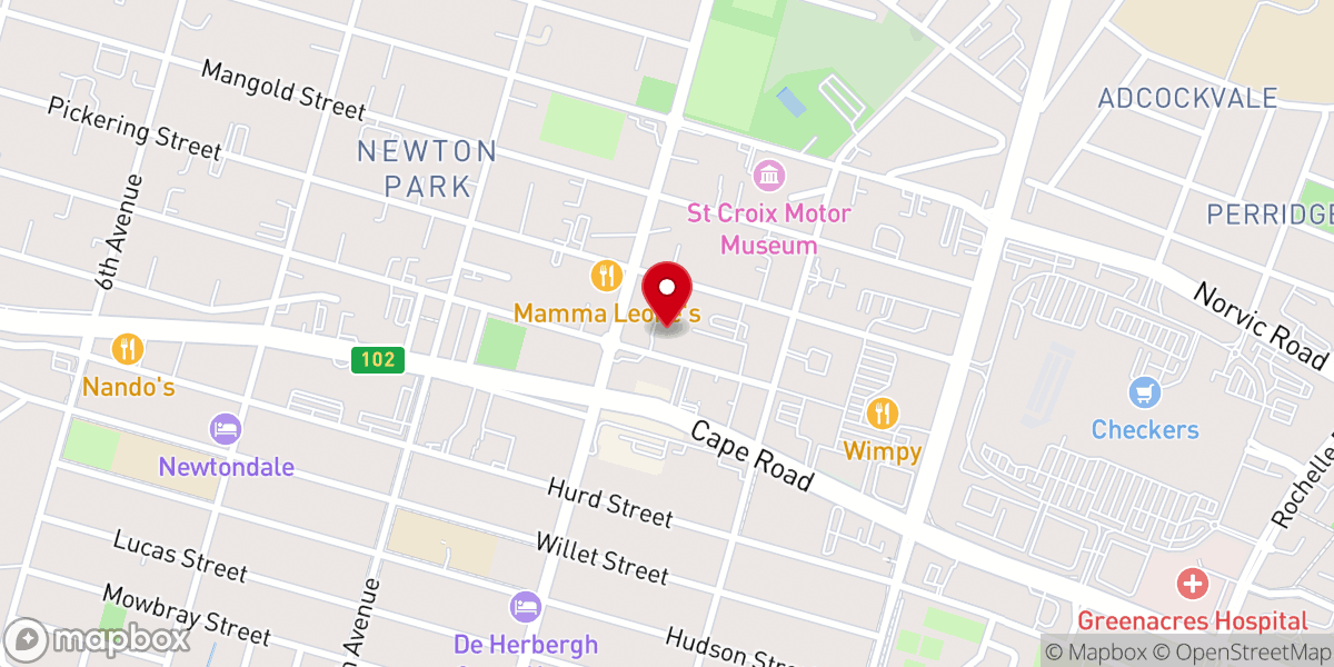 Map showing location of Newton Park Methodist Church