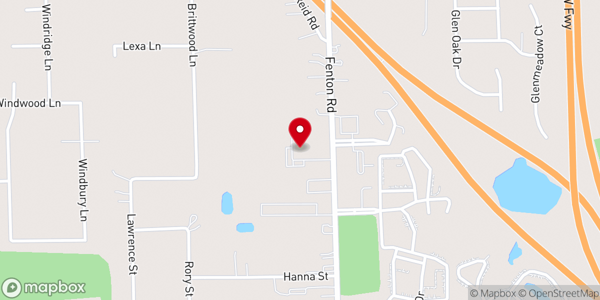 Map showing location of Holy Spirit Lutheran Church
