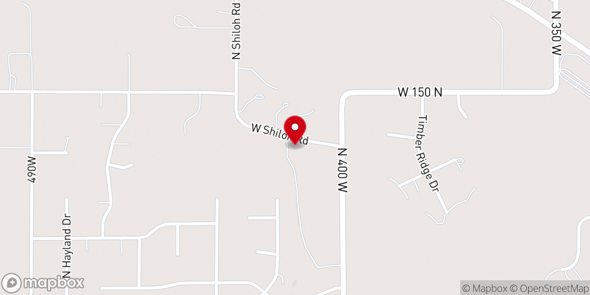 Map showing location of Historic Shiloh Meeting House