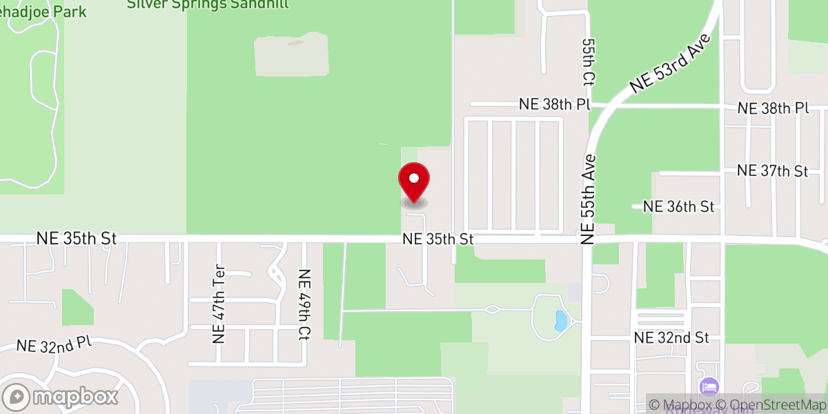 Map showing location of First Baptist Church