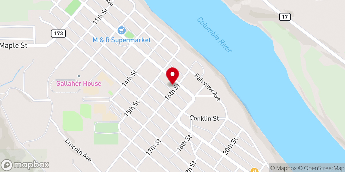 Map showing location of Bethel Assembly