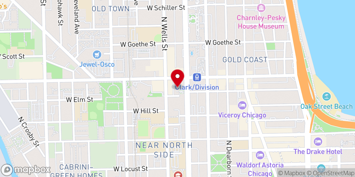 Map showing location of Renew Chicago