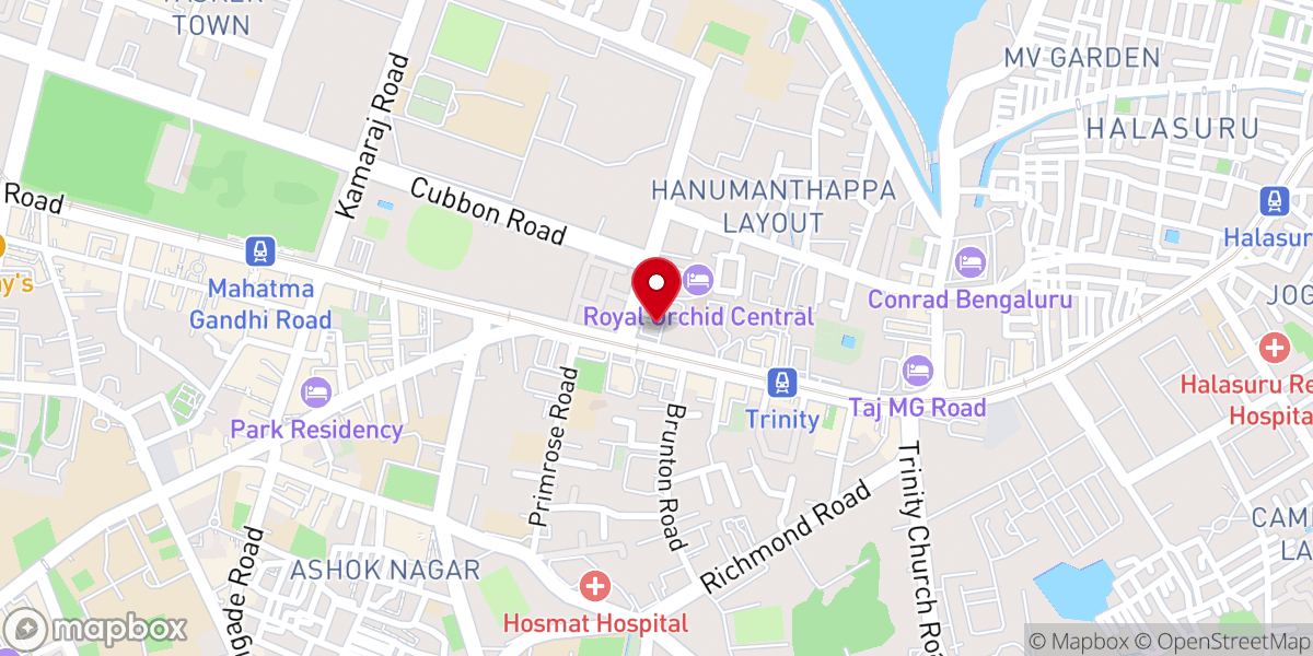 Map showing location of CSI East Parade Church