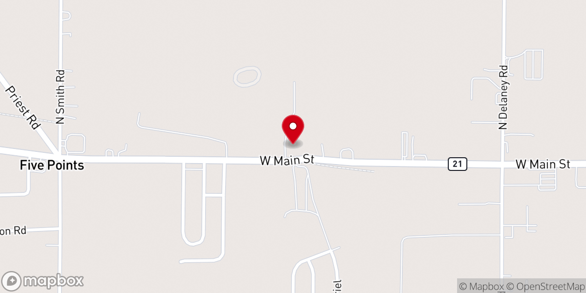 Map showing location of Love Inc of Mid-michigan