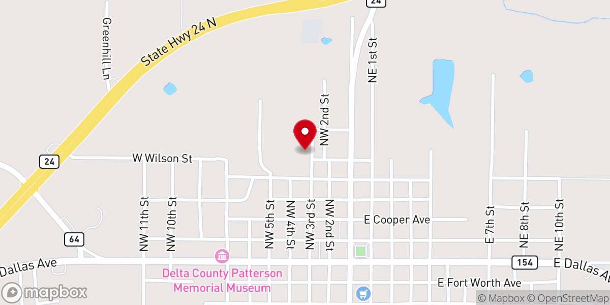 Map showing location of Love Chapel C.O.G.I.C.