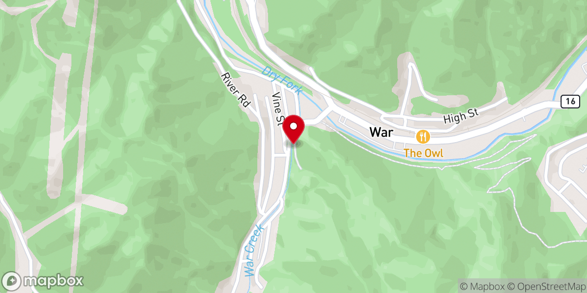 Map showing location of English Wesleyan Methodist Church