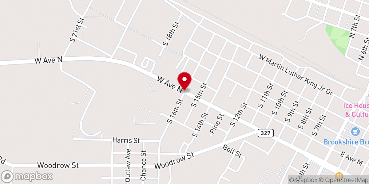 Map showing location of New Hope COGIC