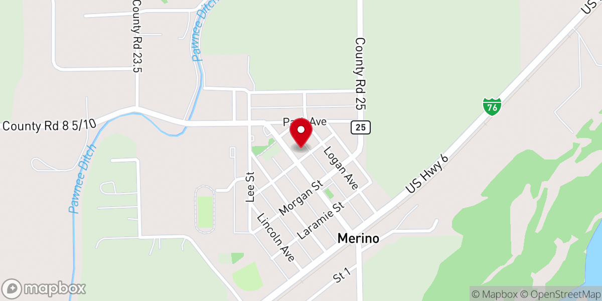 Map showing location of Wildwood Bible Church