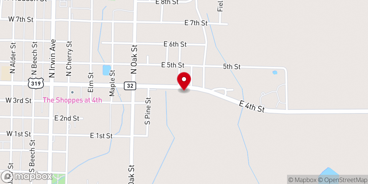 Map showing location of Greater Grace Church