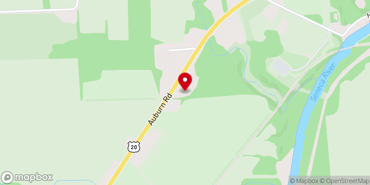 Map showing location of Seneca Bible Baptist Church