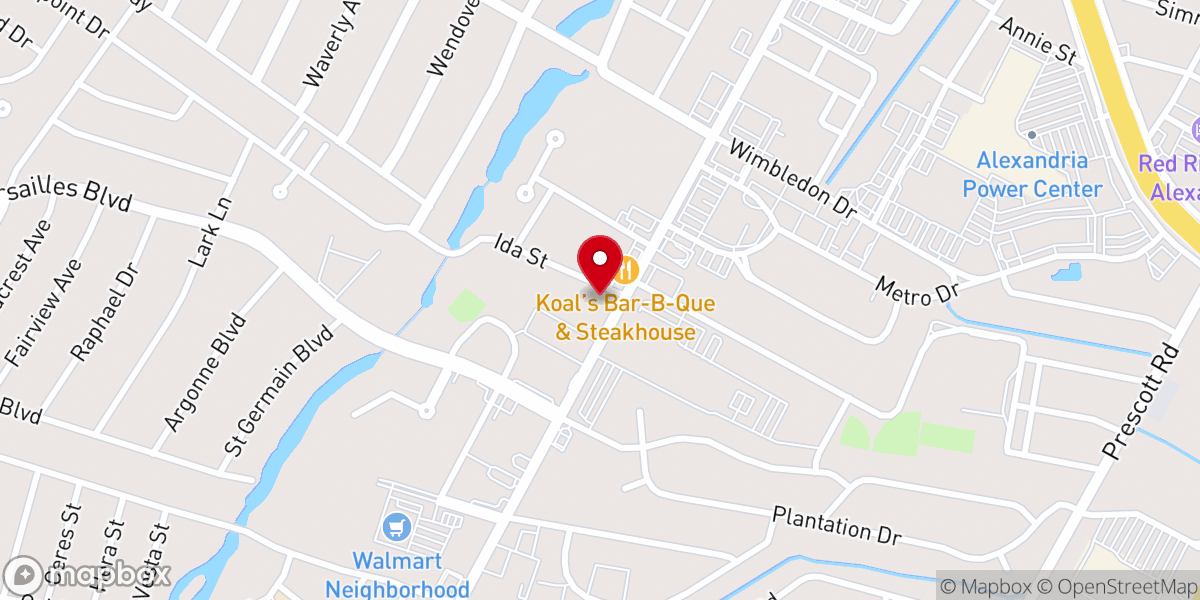 Map showing location of Grace Christian Center