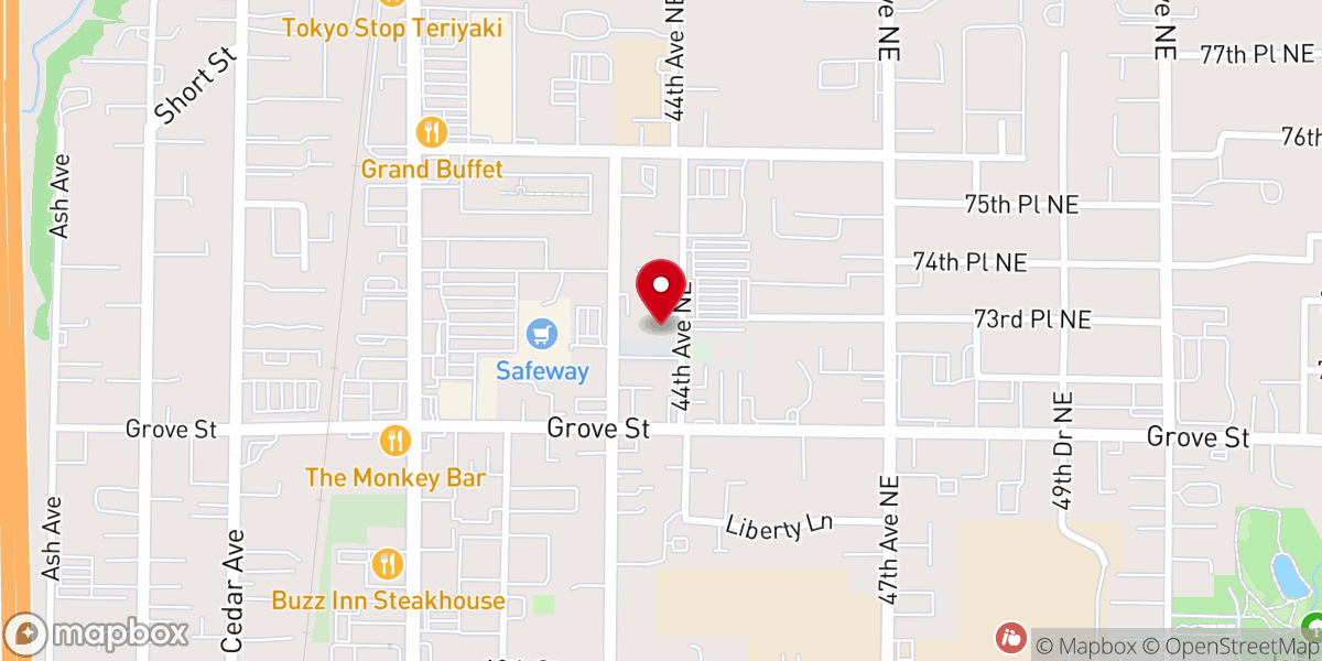 Map showing location of Seeds of Grace - Limited Food Pantry