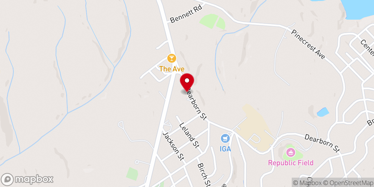 Map showing location of Paradise A.M.E. Zion Church