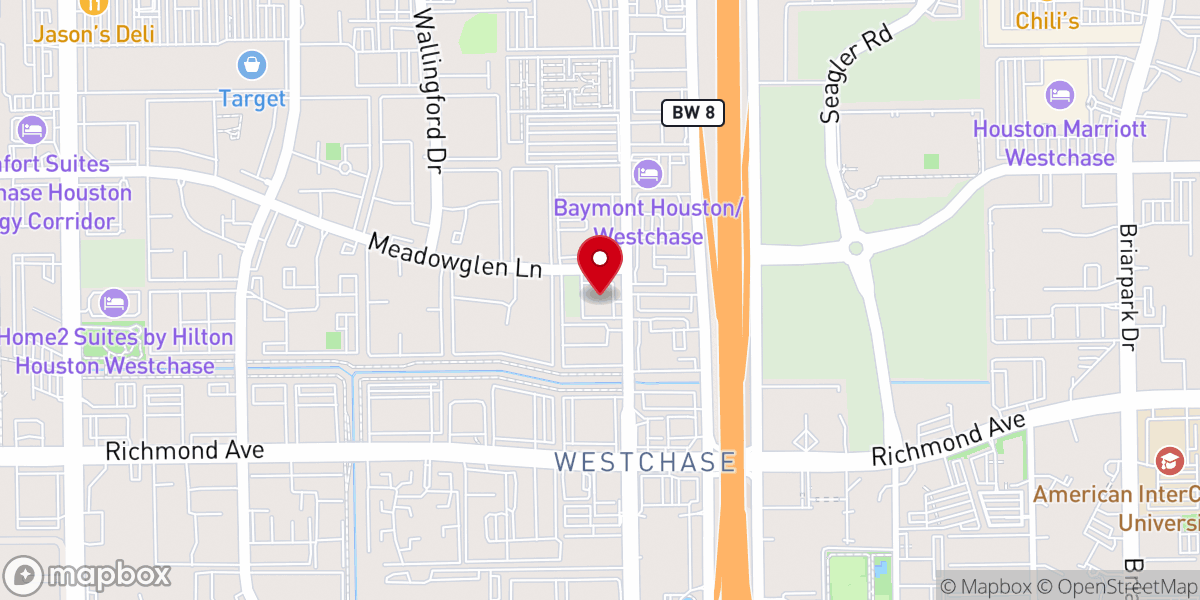 Map showing location of West Houston Assistance Ministries - Food Pantry