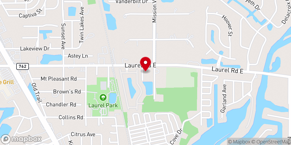 Map showing location of Congregational Church-Laurel