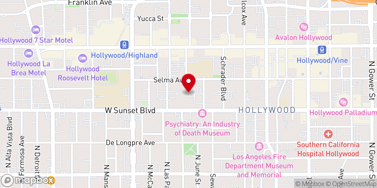 Map showing location of Blessed Sacrament Catholic Church