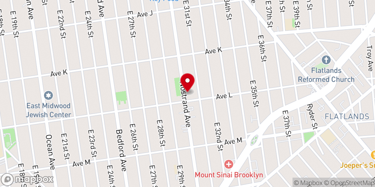 Map showing location of Yad Yisroel