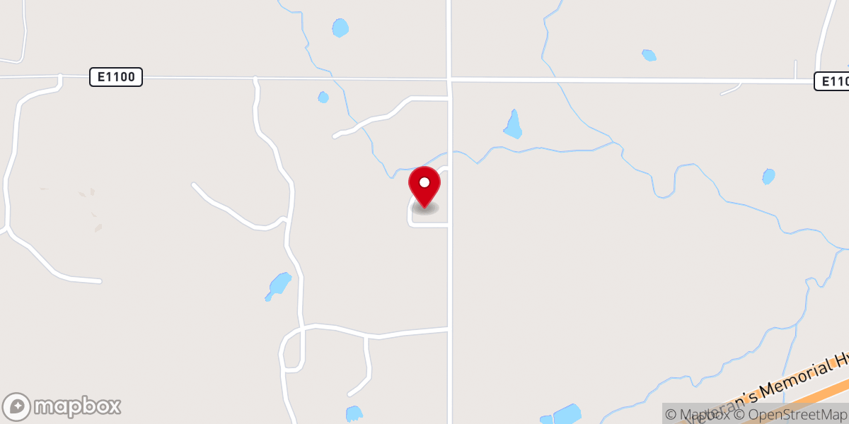 Map showing location of Green Leaf Church