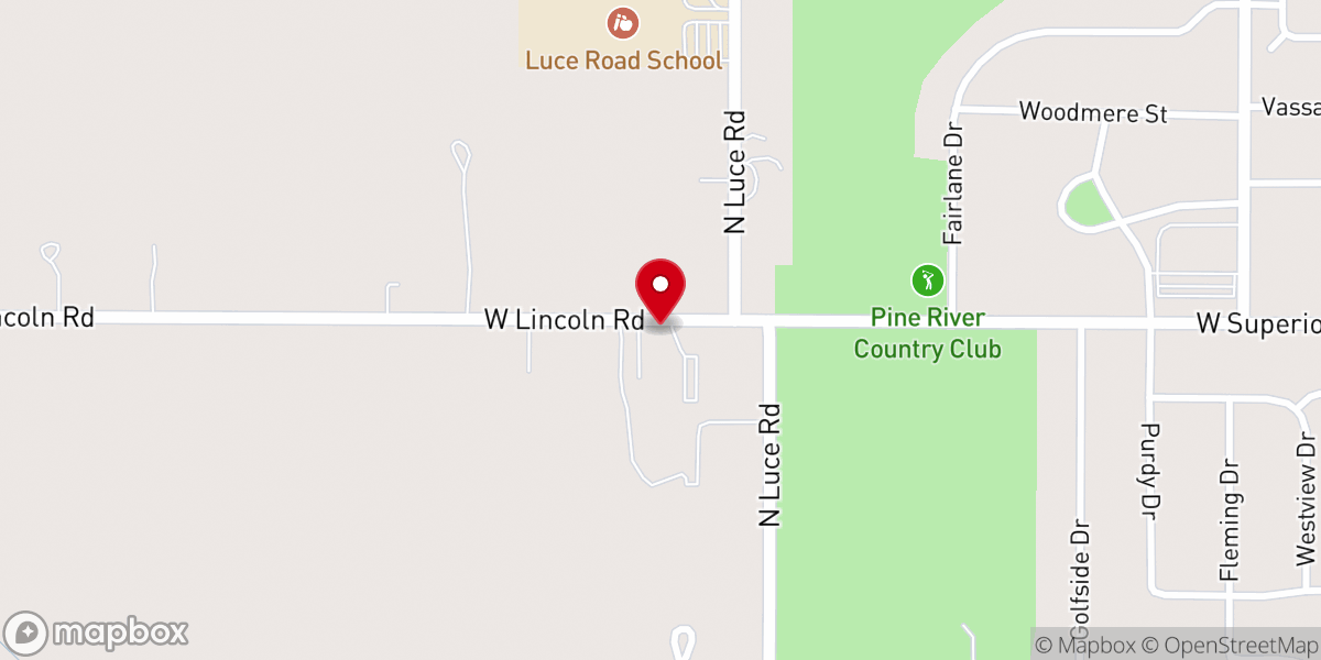 Map showing location of Community Baptist Church