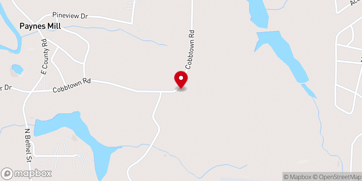 Map showing location of Center for Hope