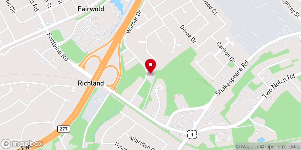 Map showing location of Cedar Falls Church