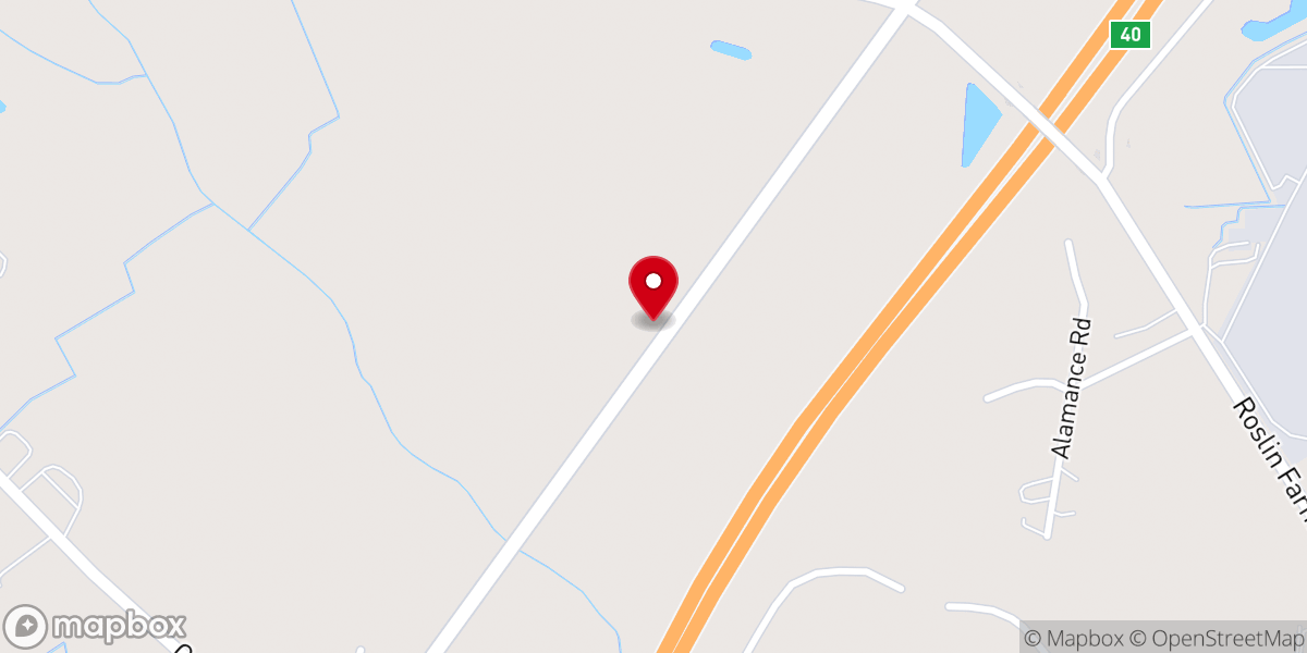 Map showing location of Union Oak Church
