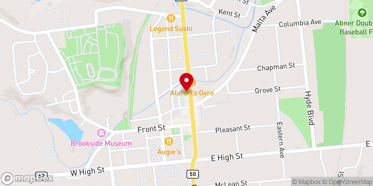 Map showing location of Ballston Spa United Methodist Church