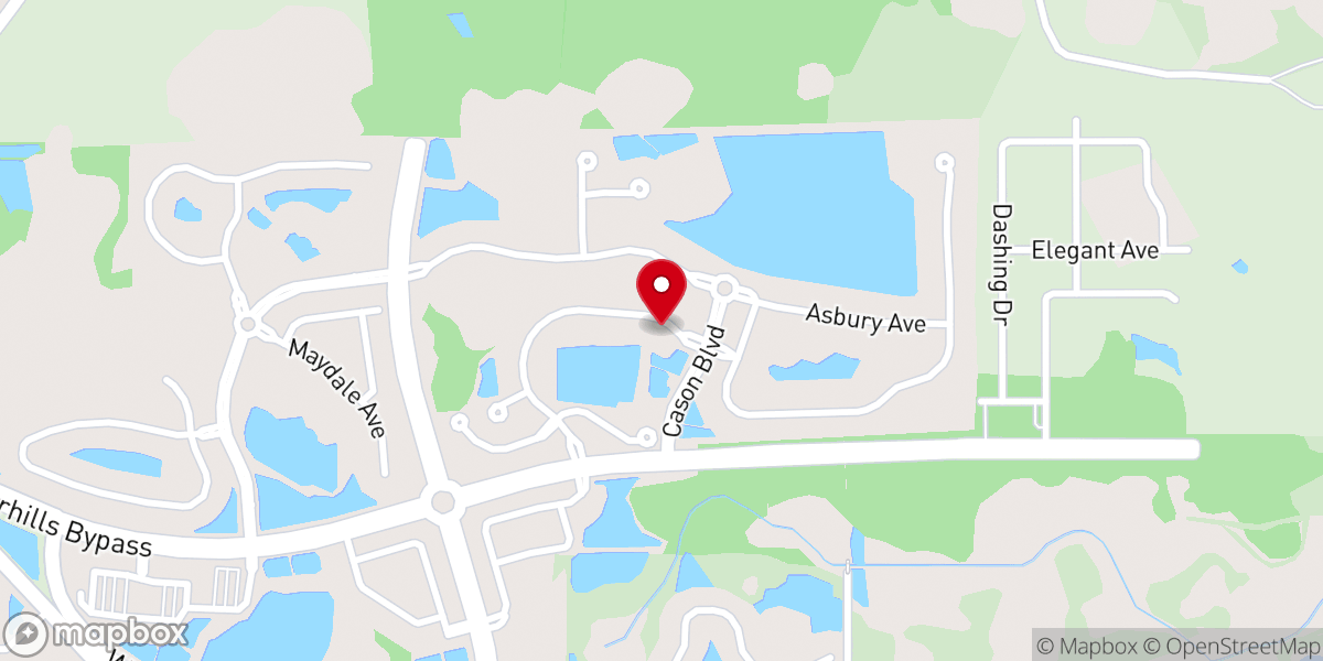 Map showing location of M/I Homes Chapel Crossings