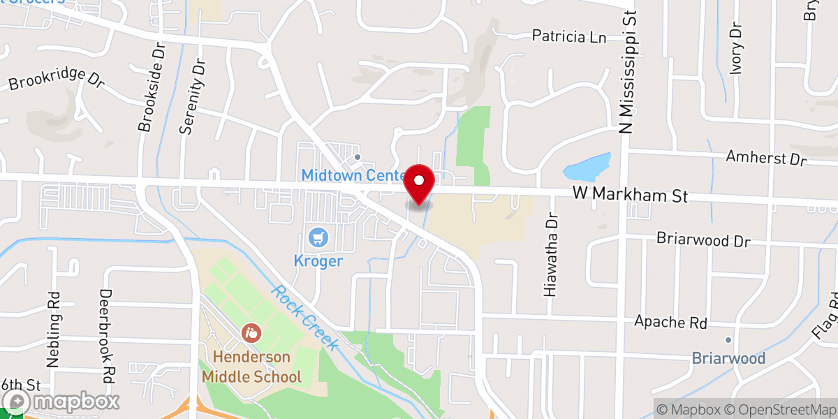 Map showing location of The Apostolic Sanctuary little Rock