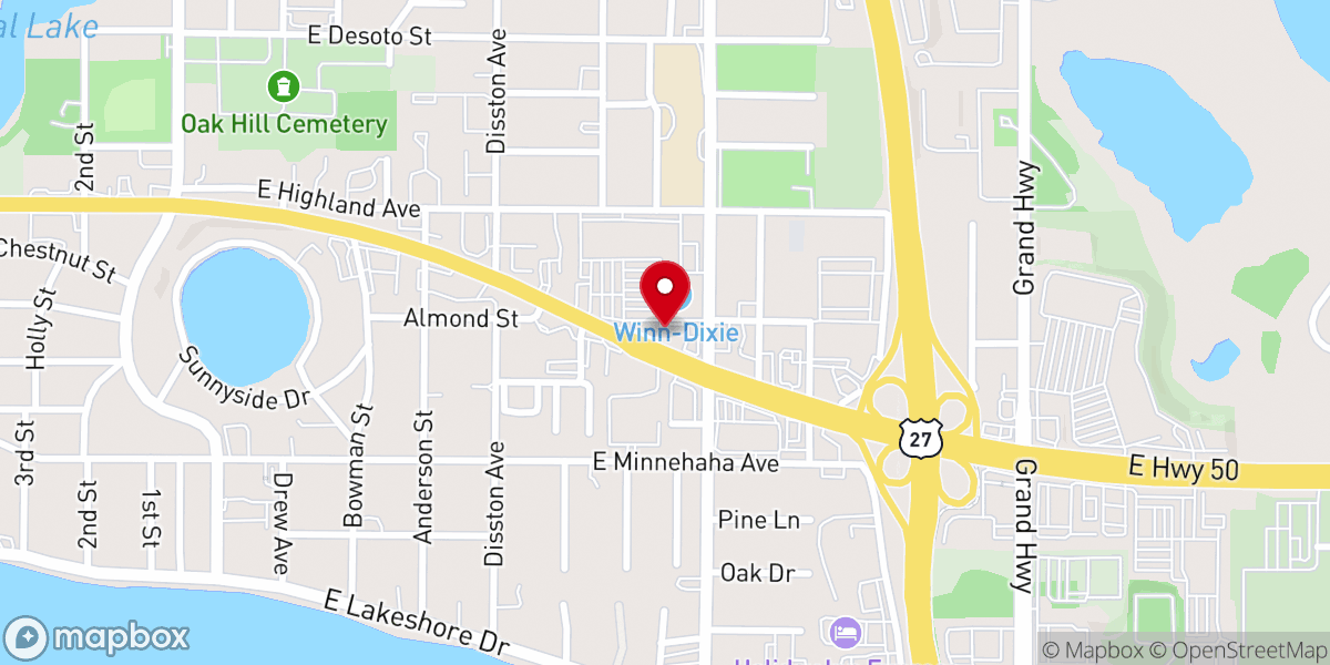 Map showing location of Hope FLA Church