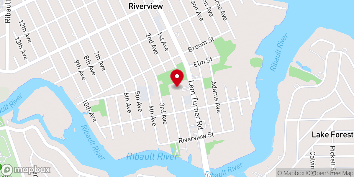 Map showing location of Northbound Church of Christ