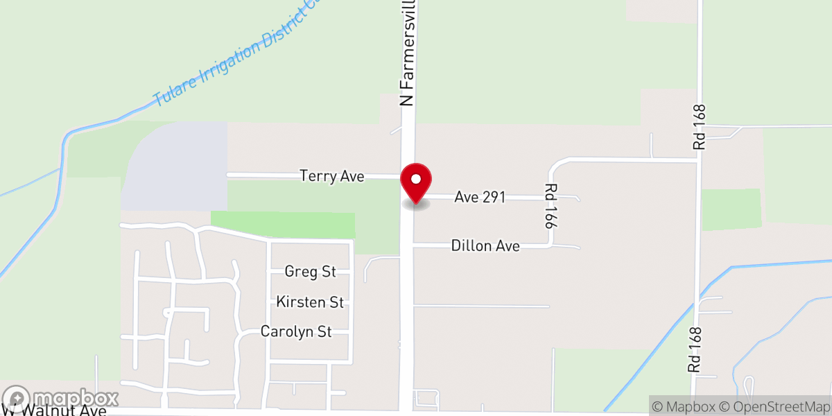 Map showing location of Cameron Creek Church