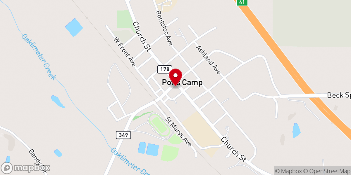 Map showing location of Corner Quick Stop