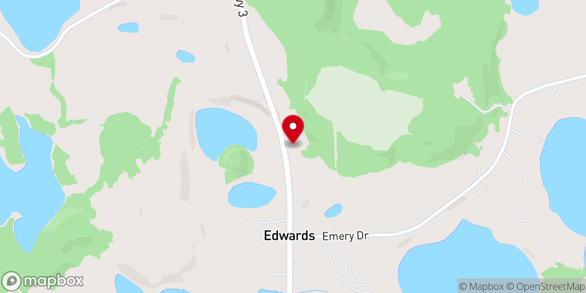 Map showing location of Tonseth Lutheran Church