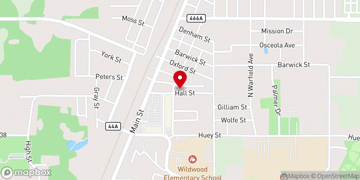 Map showing location of Caring Hands