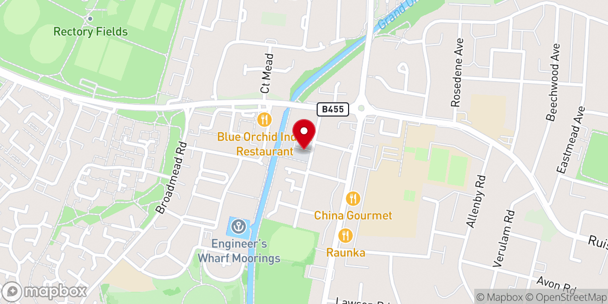 Map showing location of RWS London