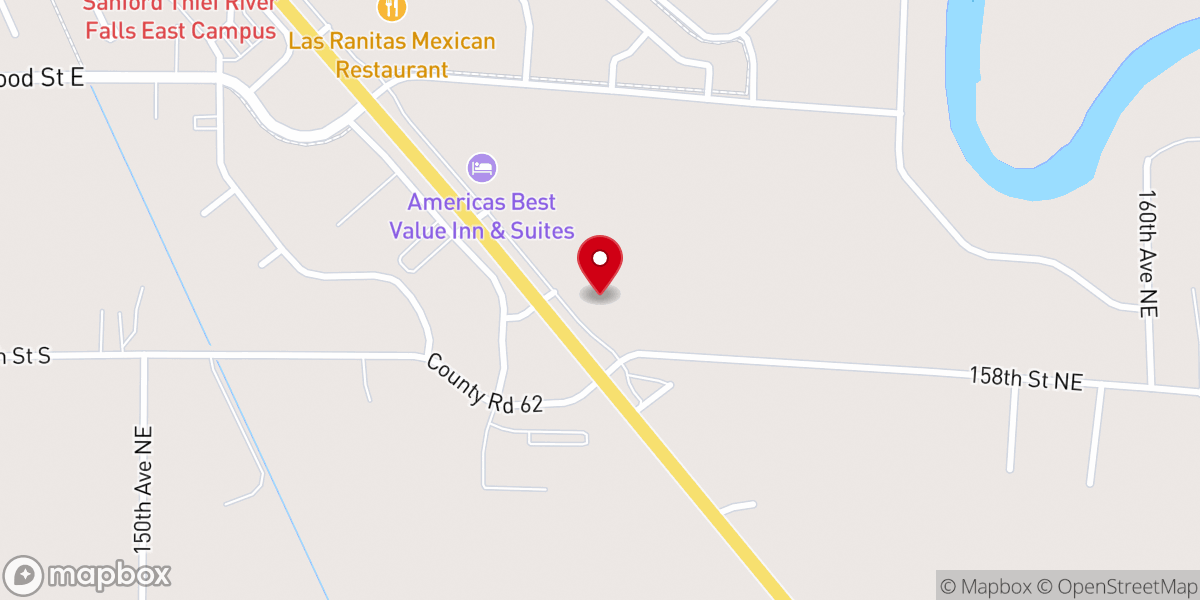 Map showing location of Our Saviour's Lutheran Church