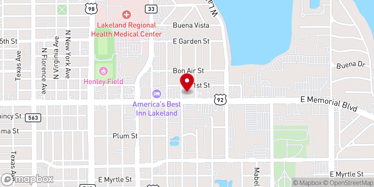 Map showing location of Sindhi Society of Central Florida Inc