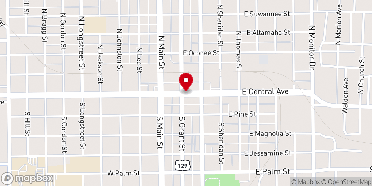 Map showing location of Living Christ Temple