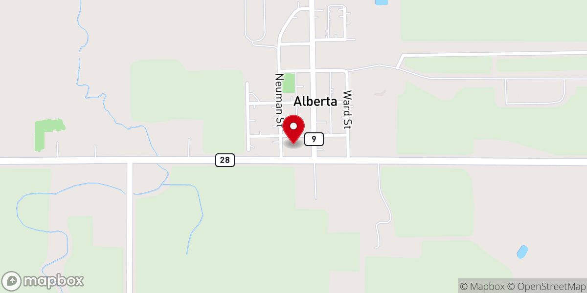 Map showing location of Trinity Lutheran Church