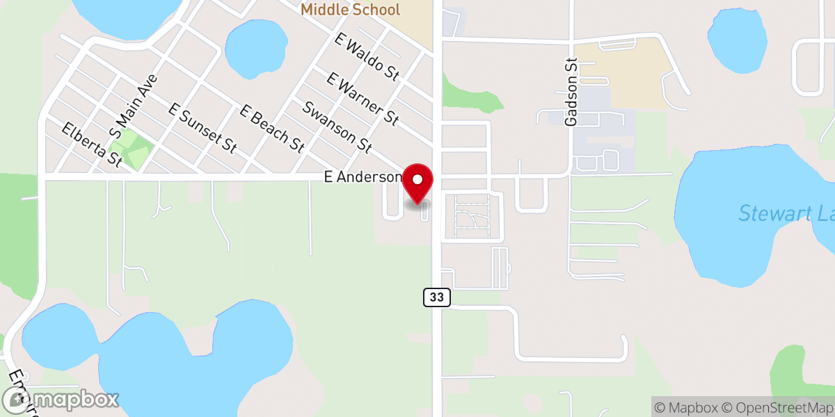 Map showing location of Iglesia De Dios Pentecostal MI Groveland