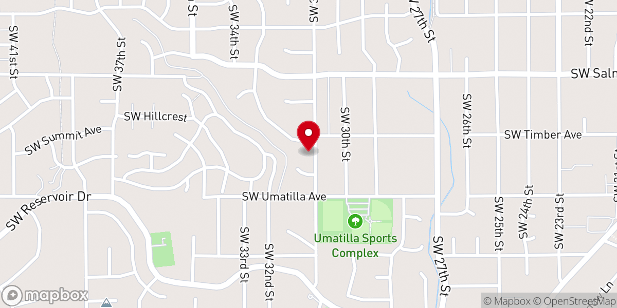 Map showing location of Redmond Heights Pentecostals