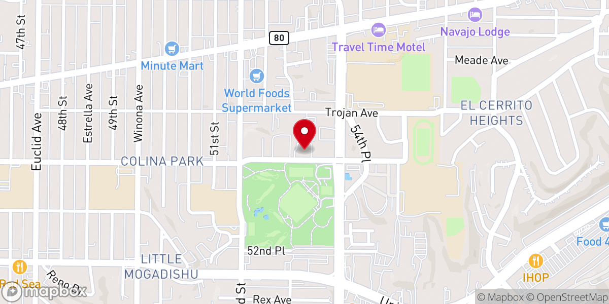 Map showing location of New Vision Church