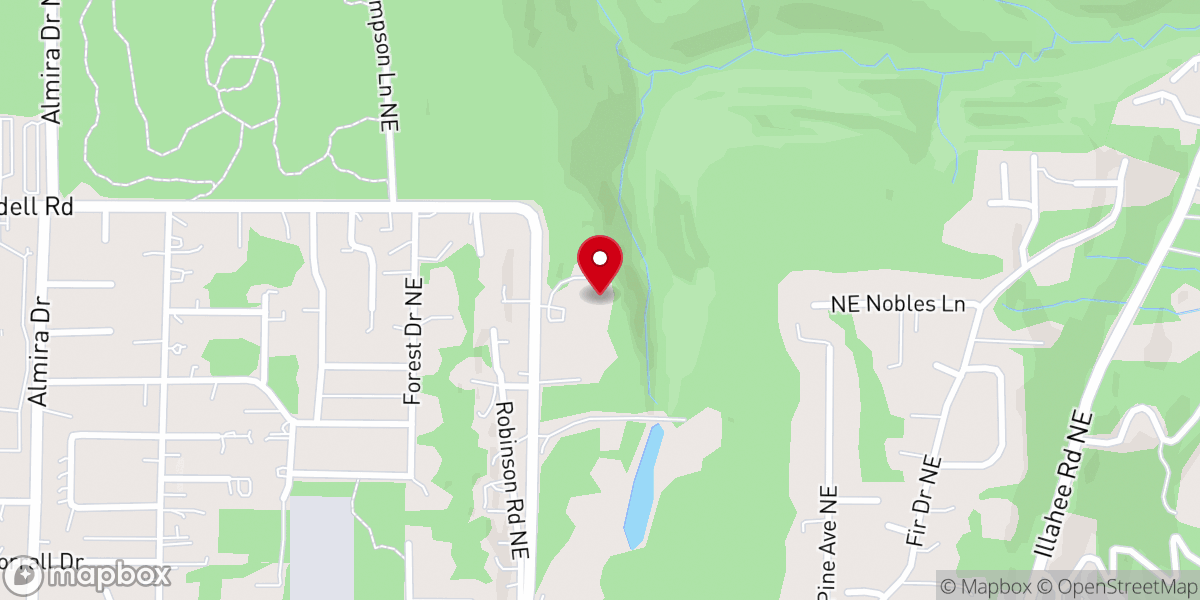 Map showing location of Kitsap Unitarian Universalist Fellowship