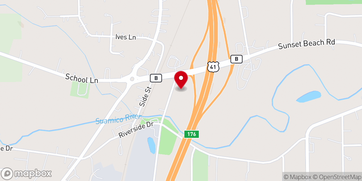 Map showing location of St Benedict Catholic Church