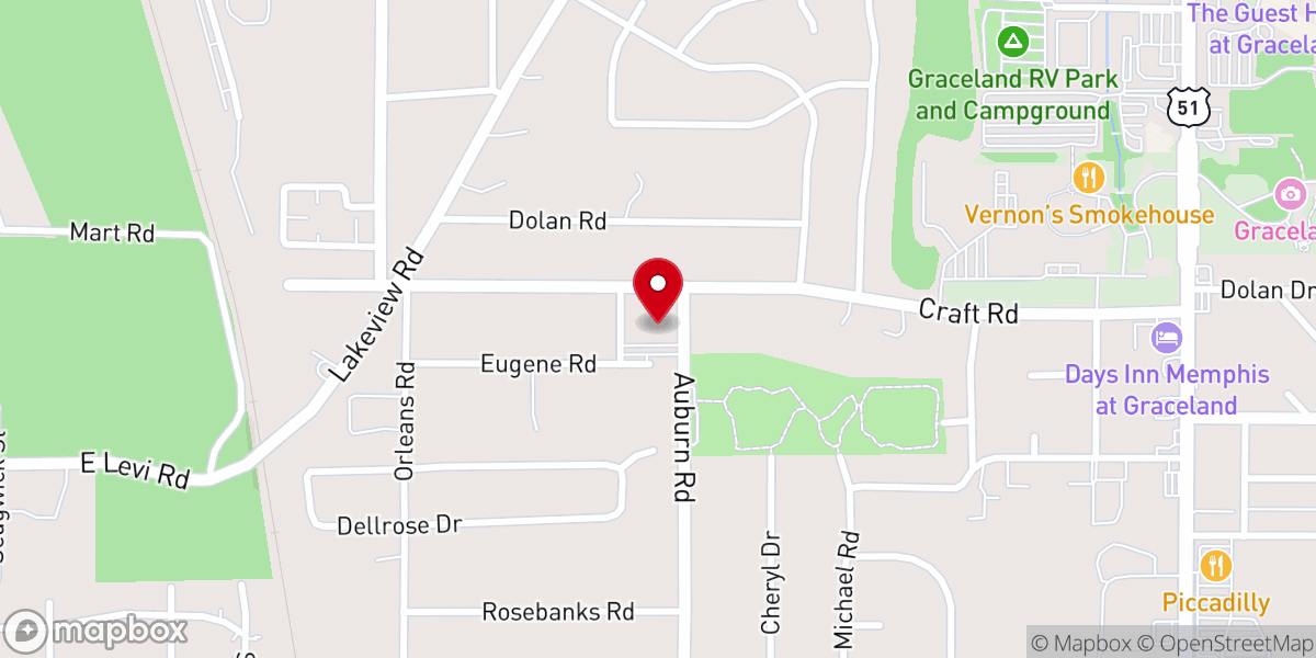 Map showing location of All Believers Christian Center