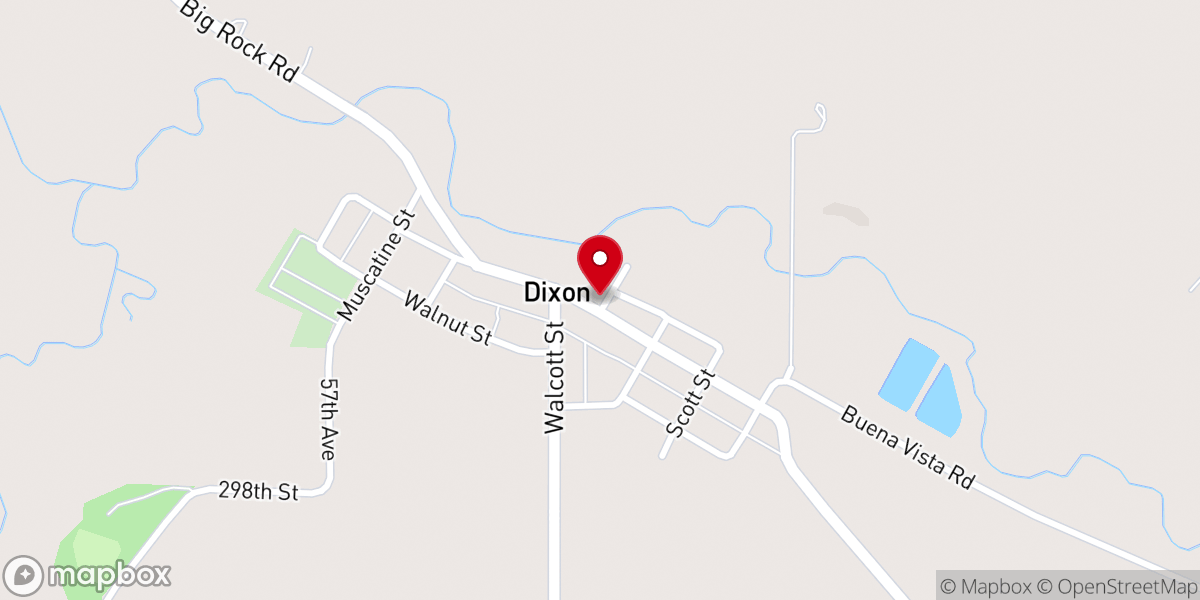 Map showing location of American Legion