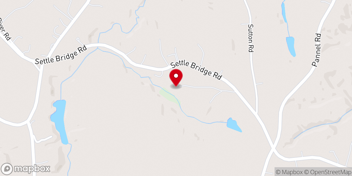 Map showing location of Rockingham County Friends Mtg